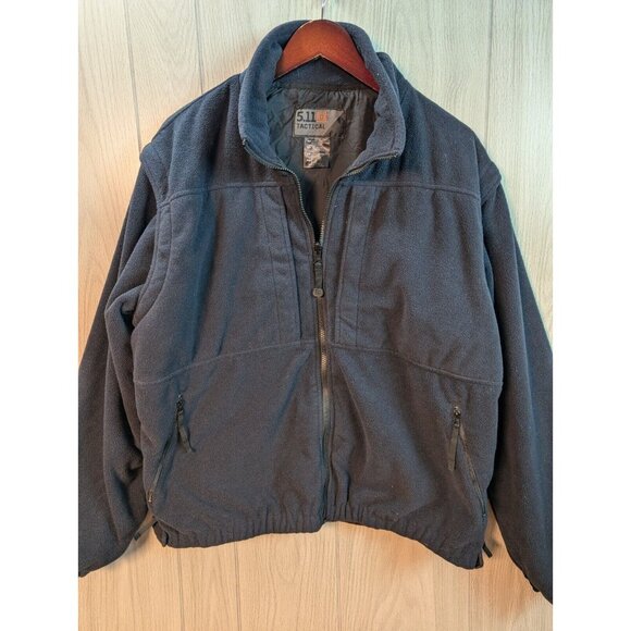 511 Tactical Series Jacket Men's Blue Sz XL Fleece Vest Removable Sleeve Stretch - Picture 2 of 9